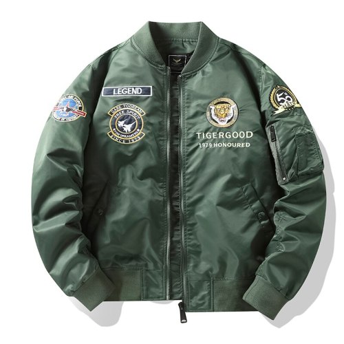 Men Embroidery Jackets Male American Retro Air Force Bomber Jacket Outer High Quality Autumn  Style Men's Clothing