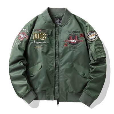 2021 Spring New Men's Jacket Men's Bomber Jacket Casual Fashion Men's Coat High Quality Pilot Jacket Embroidery Men's Wear Top