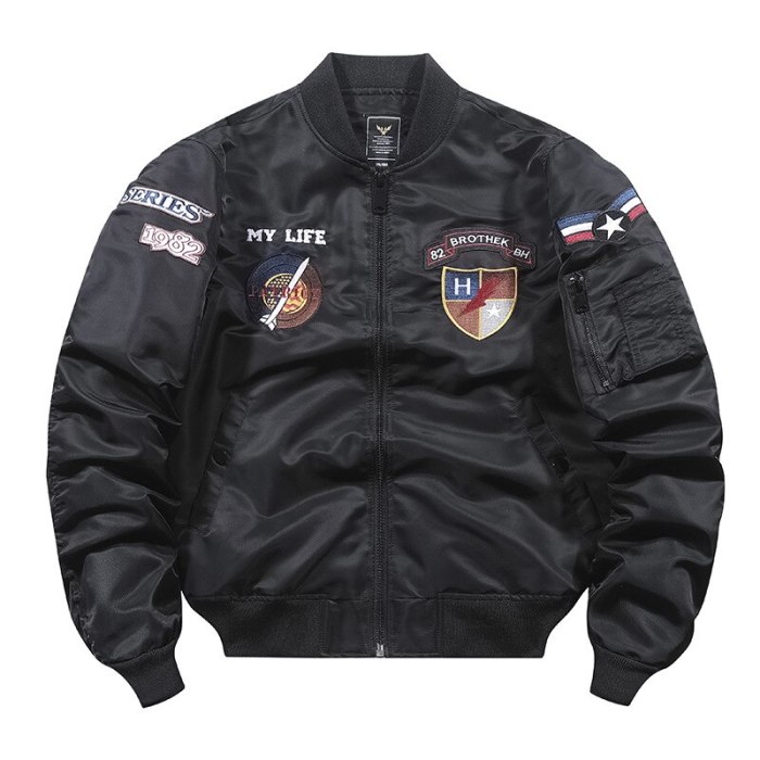 Autumn Jackets Fashion Hip Hop Streetwear Black Army Bomber Jacket Men Casual Windproof Coat Embroidery Plus Size 4XL