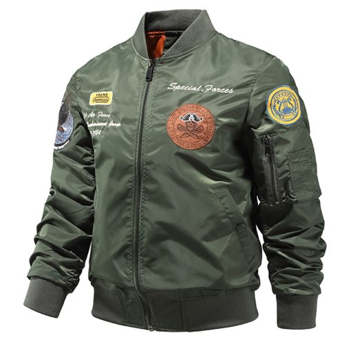 Droats Menpshipping Military Vintage Men Jacket AIR FORCE Streetwear 2021 New Winter Jackets Co Fashion Outwear Oversize Bomber