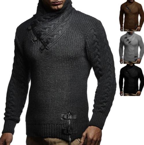 Man Sweaters Streetwear Clothes Turtleneck Sweater Men Long Sleeve Knitted Pullovers Autumn Winter Soft Warm Male Sweaters