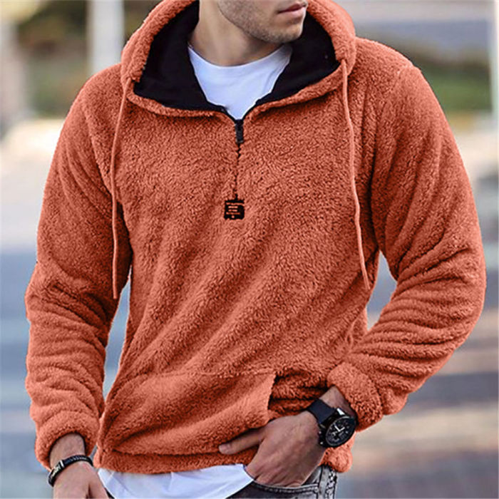 Fleece Sweater Unisex Plus Size 3XL Fluffy Pullover Zipper Warm Tops Popular Teddy Sweaters