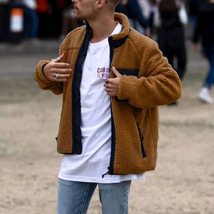 Winter Men Fleece Bomber Jacket Coat Warm Outerwear Cardigans Streetwear Casual Coat Male Thick Stand Collar Jackets S-3XL