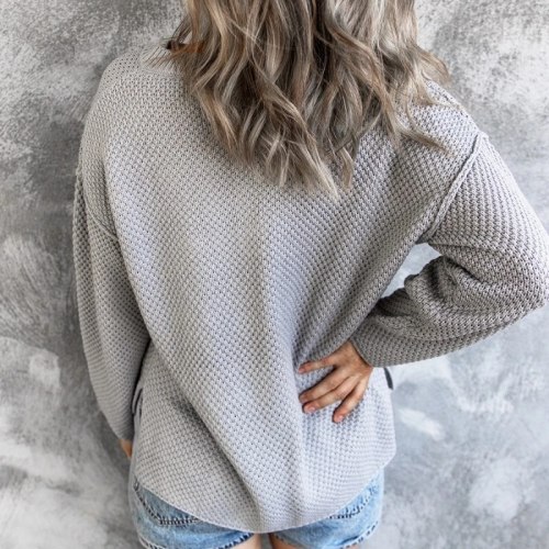 Loose Autumn Button Sweater Women 2021 New Korean Elegant Knitted Sweaters Oversized Warm Female Pullovers Fashion Solid Tops