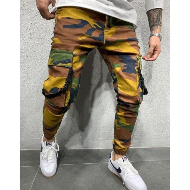 Pure Cotton Camo Harem Pants Men Brand Multiple Color Camouflage Military Tactical Cargo Pants Men Joggers Trousers With Pockets