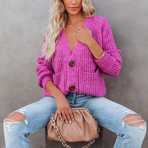 Women Autumn Knit Sweater Cardigan 2021 Female Casual Long Sleeve Button Knitted Sweaters Coat Femme Winter Warm Clothes