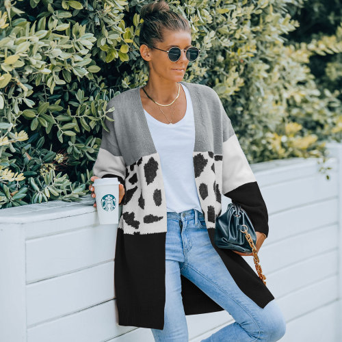 Women Loose Style Knitted Cardigan, Long Sleeve Coat fall 2022 Womens Fashion Oversized Cardigan  Fall Sweater