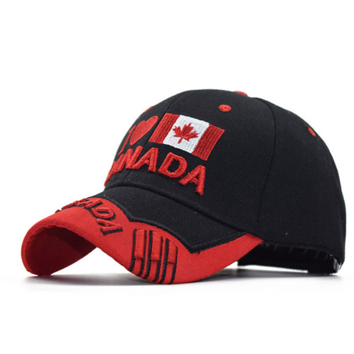 Brand Canada Flag Men fishing Baseball Cap Of Canada Hat Mens Snapback Bone Adjustable Wonmen Baseball Hat Snapback Hat