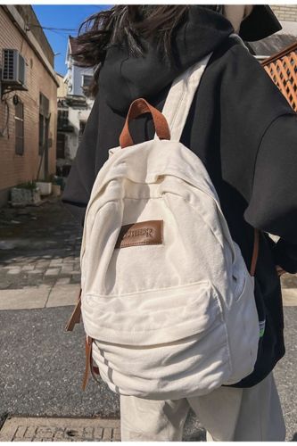 2022 New Japanese Harajuku Style Canvas Backpack Unisex Travel Backpack Fashion College Style Young Girl School Bags Women Bag