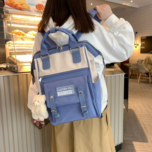 Large capacity leisure travel backpack junior high school college students schoolbag