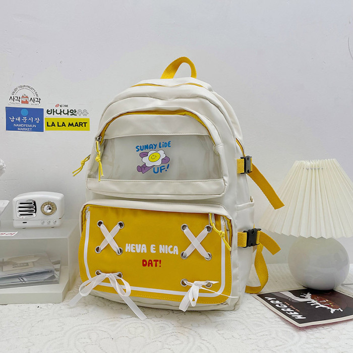 New fashion Korean version of the Japanese junior high school students collision color cute girls shoulder bag