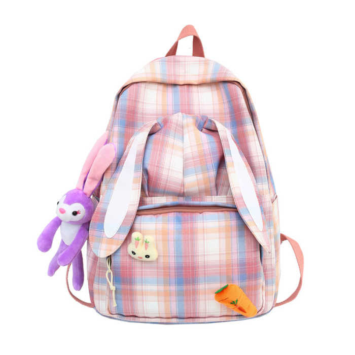 Shopping travel large capacity cute rabbit ears student shoulder bag