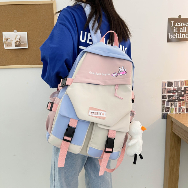 Student shoulder bag fashion street trend letters casual backpack