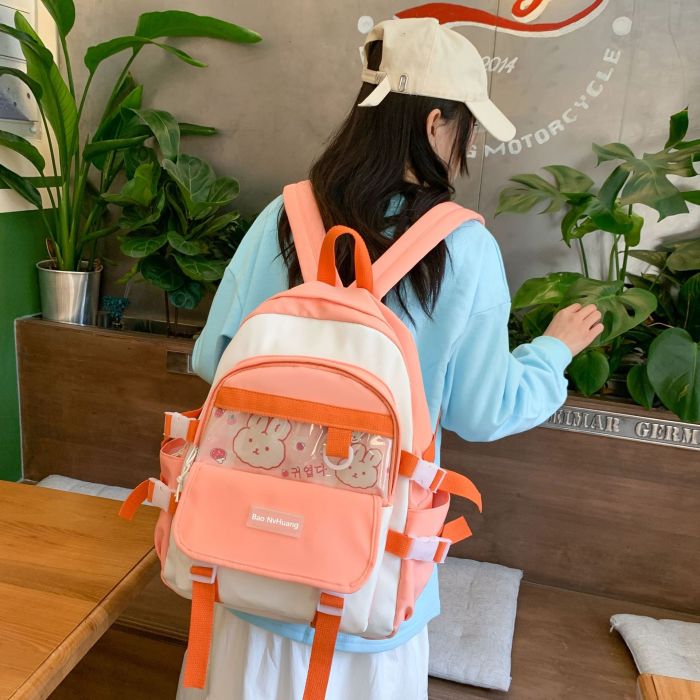 Fashion Japanese girls college students schoolbag junior high school students shoulder backpack