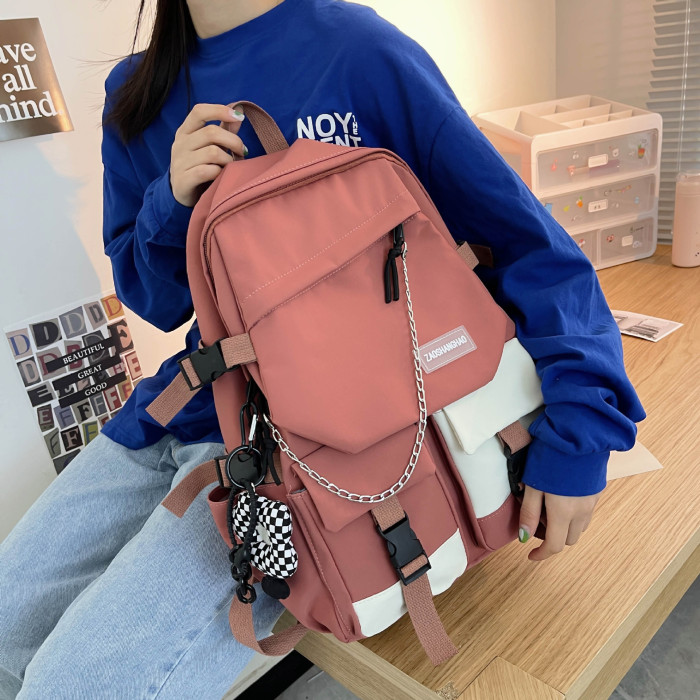 Shoulder bag 2022 new spring schoolbag female new fashion Korean version of the student backpack