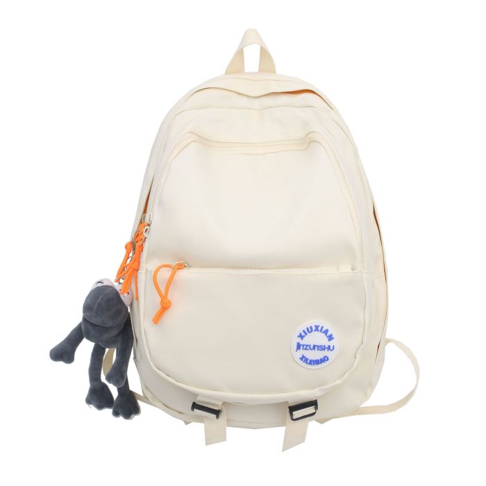 Shoulder bag 2022 spring solid color personality fashion student backpack casual travel bag