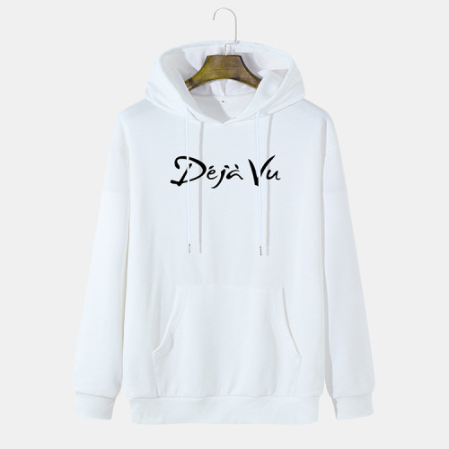 Winter new men's hoodie letters printed long-sleeved sweater youth casual tops