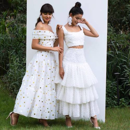 Women's new plunging sleeve slim dress polka dot mid-length dress