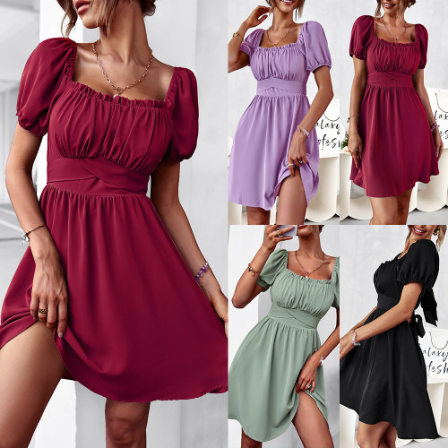 French sexy dress 2022 summer romantic small dresses women