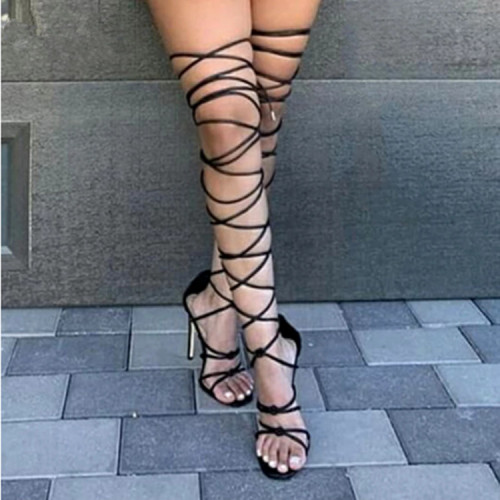 Summer new super high heel lace-up sexy fashion female sandals