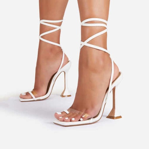 Summer new fine heel set toe sequins straps fashion women sandals