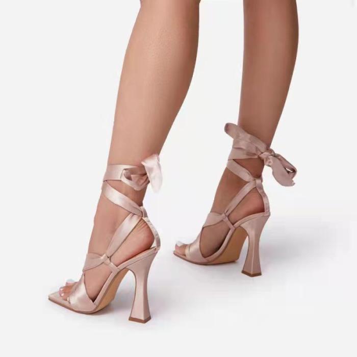 Summer new thick with a word buckle straps sexy fashion female sandals