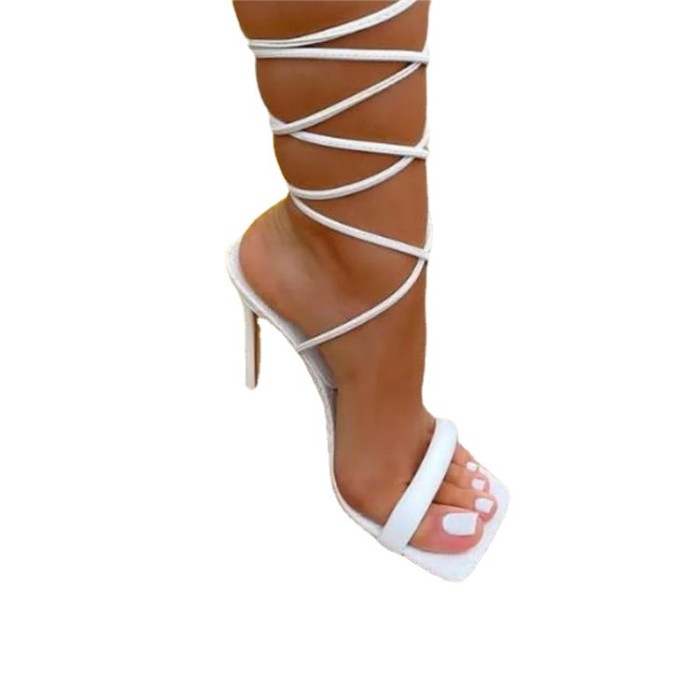Summer new fine heel T-shaped a word buckle straps fashion sandals