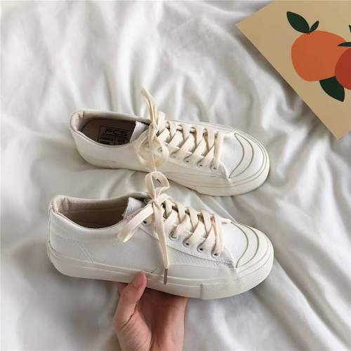Hundred and one Korean version of female students small white shoes canvas shoes