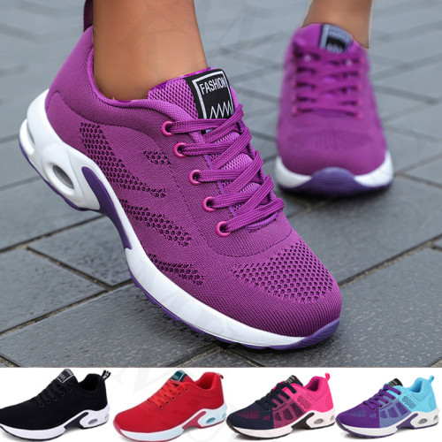 Casual Mesh Shoes Pink Women's Flats Lightweight Soft Sneakers