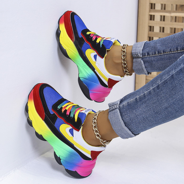 New Casual Thick Bottom Sneakers Women's Shoes
