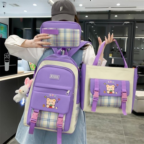 Schoolbag female students Korean version ins travel shoulder bag