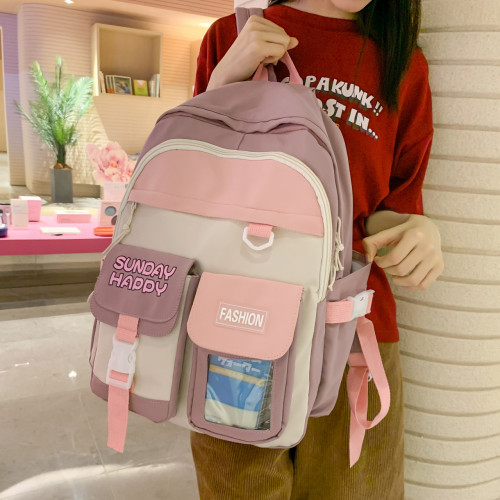 Japanese cute girls large capacity college students junior college double shoulder bag
