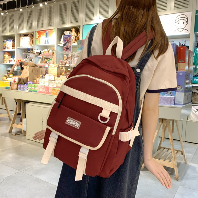 New schoolbag students large capacity fresh Japanese shoulder bag