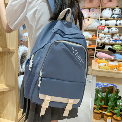 2022 New student shoulder bag female Japanese simple