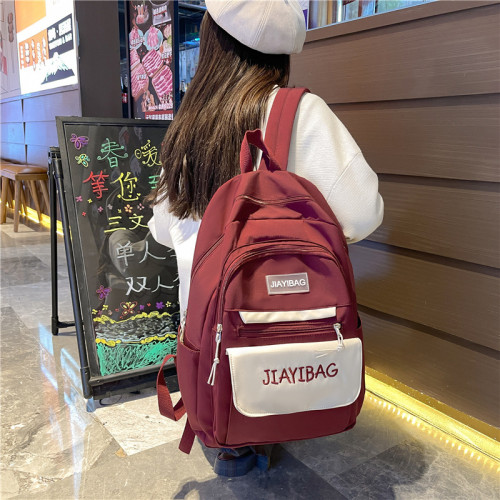 Female students backpack high value small fresh large capacity double shoulder bag