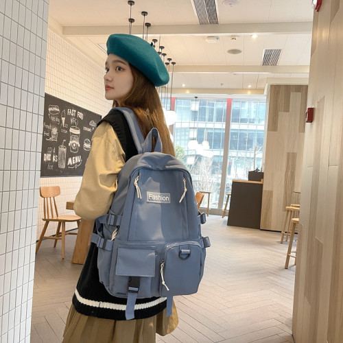 New schoolbag men trendy shoulder bag college students backpack female durable