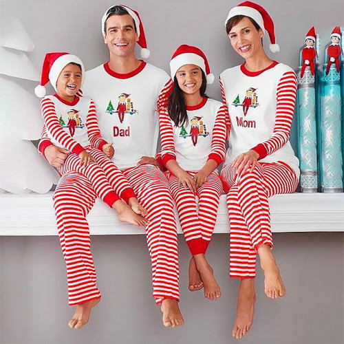Home pajamas Christmas print long-sleeved fashion casual set of women