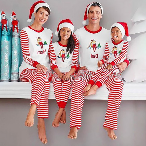 Home pajamas Christmas print long-sleeved fashion casual set of women