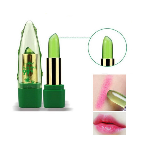 New Batom 99% ALOE VERA Natural Temperature Change Color Jelly Lipstick Long Lasting Moistourizing Nutritious Lip tBalm Makeup
