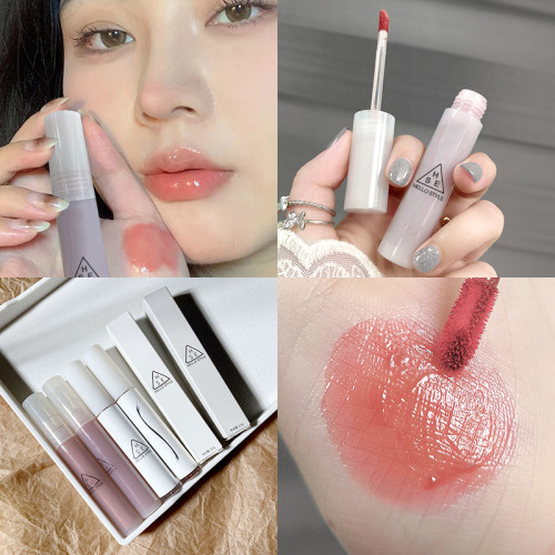 Mirror Glass Lipstick Cosmetic Matte Velvet Lip Gloss Waterproof Lip Mud Lasting Women Jelly Rose Korean Tint Lip Glaze Makeup