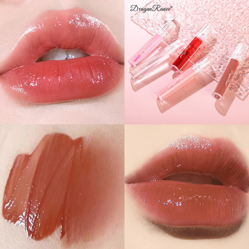 Mirror Water Lip Gloss Lip Glaze Transparent Glass Lip Oil Waterproof Liquid Lipstick Lipgloss Lips Cosmetics 6 Colors Makeup