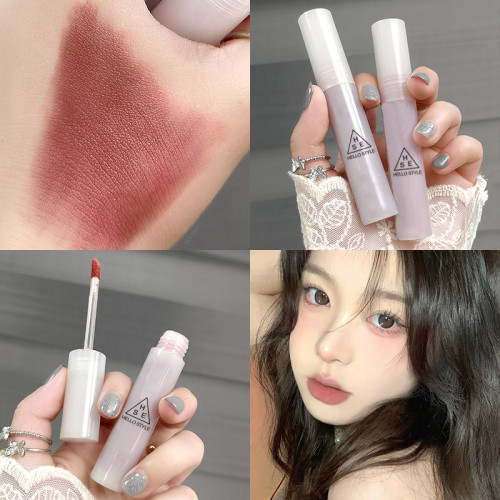 Mirror Glass Lipstick Cosmetic Matte Velvet Lip Gloss Waterproof Lip Mud Lasting Women Jelly Rose Korean Tint Lip Glaze Makeup