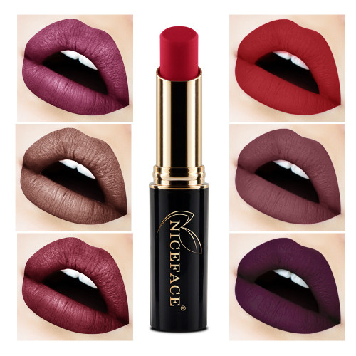 Lip Gloss Makeup 24 Shades Make up Matte Metal Lipsticks For Women maquiagem New Lip Lingerie Matte Liquid Lipstick Waterproof