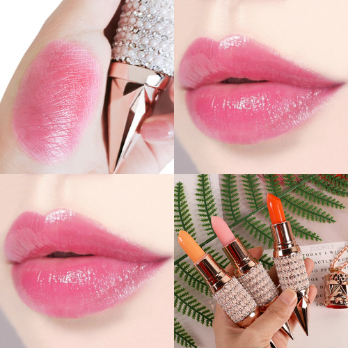 Queen's Scepter Moisturizing Balm Color Change Lipstick Plant Base Long Lasting Discoloration Makeup Lipstick Lip Care