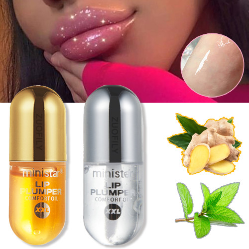 5.5ml Instant Volumising Lips Plumper Repairing Reduce Lip Fine Lines Mask Long Lasting Moisturizer Care LipOil Sexy Plump Serum
