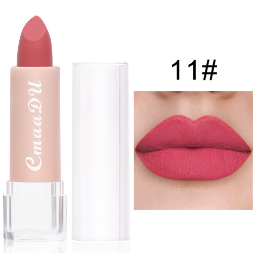 15 Colors Lipstick Waterproof Long Lasting Matte Velvet  Mental Beauty Lip Gloss Nude Glitter Lip Gloss Beauty Red Lip Tint New