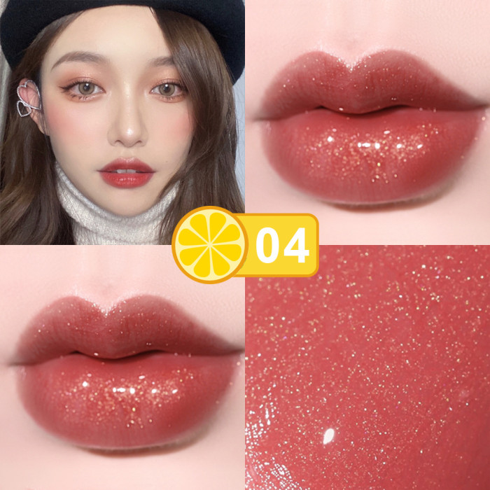 10 Colors Mini Cute Design Lip Gloss Mattte Velvet Long Lasting Shining Air Oil Glitter Lip Glaze Waterproof Moisturize Makeup