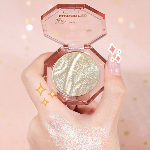 4 Color Diamond Highlighter Facial Bronzers Palette Makeup Glow Face Body Contour Shimmer Brighten Eyeshadow Palette Cosmetics