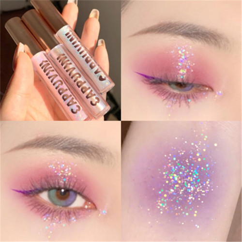 6 Colors Liquid Eyeshadow Shimmer Glitter Quick-drying Eye Shadow Not Easy To Fall Off Shadows Cosmetics Makeup Waterproof