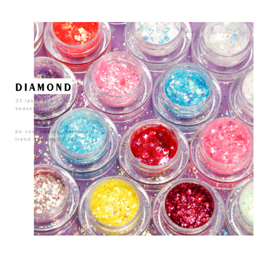 Hot Summer Eyes Sequins Glitters Party Makeup Shining Sequined Colorful Face Eyes Lip Body Glitter Nails Cosmetic High Quality